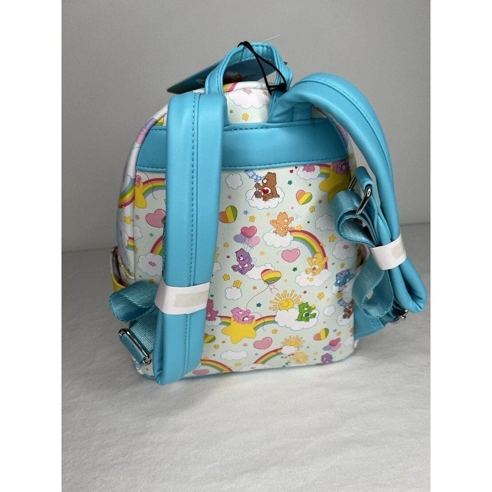 NWT Loungefly Care Bears Rainbow Colorful Mini Backpack